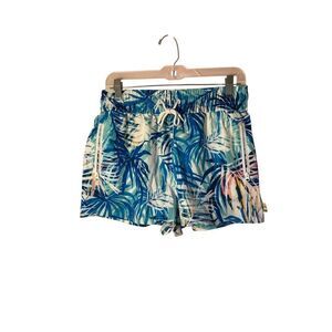 Ocean Pacific Woman’s Tropical Print. Lue & White Board Shorts Size small